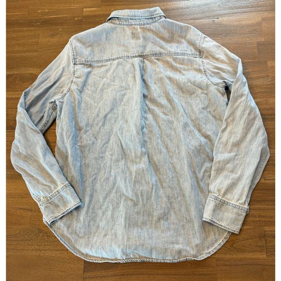 Gap Women's 100% Cotton Denim Perfect Shirt Size M - Picture 2 of 4
